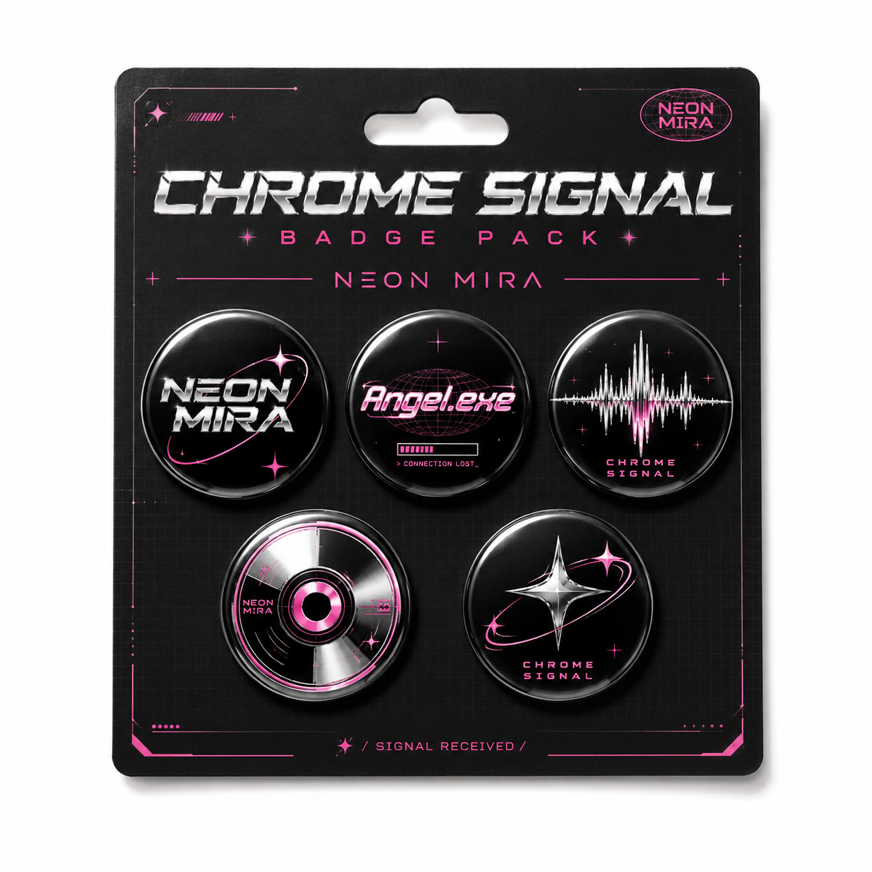 Chrome Signal Badge Pack