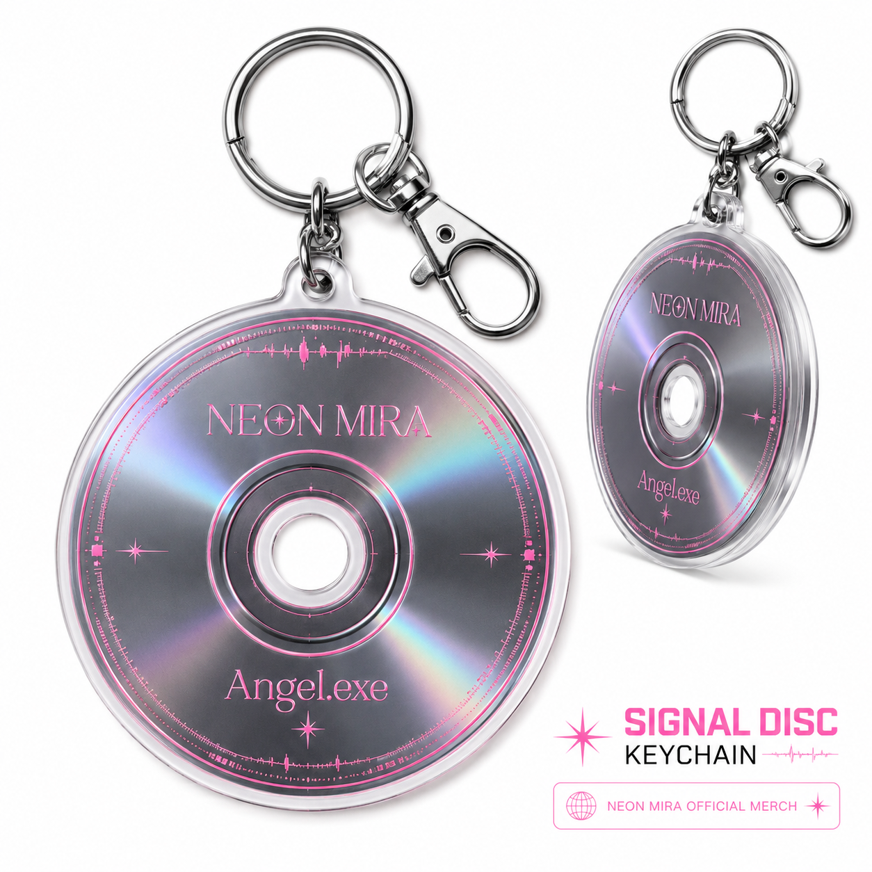 Signal Disc Keychain