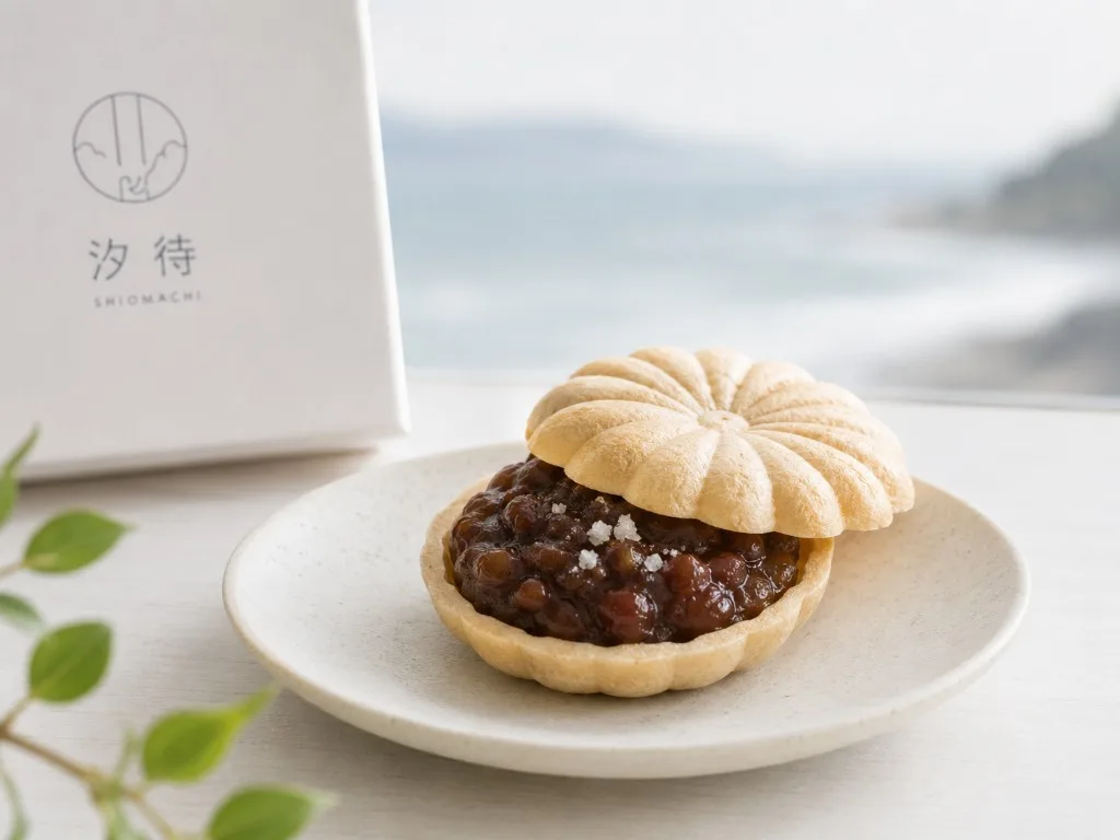 鎌倉塩の粒あんの汐待最中