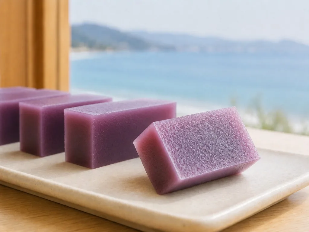 紫芋羊羹の季節限定一口羊羹