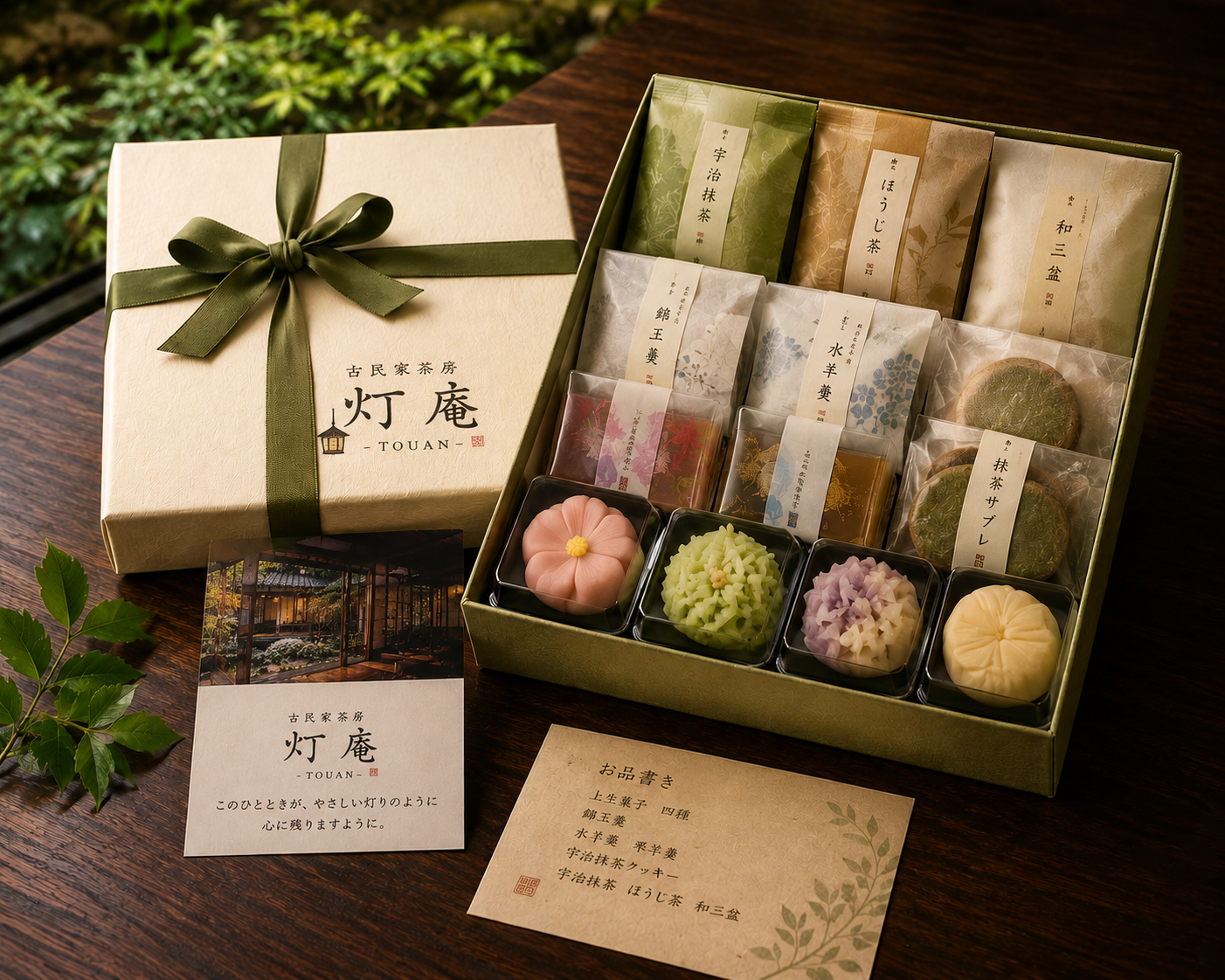 手土産用の和菓子詰め合わせ箱