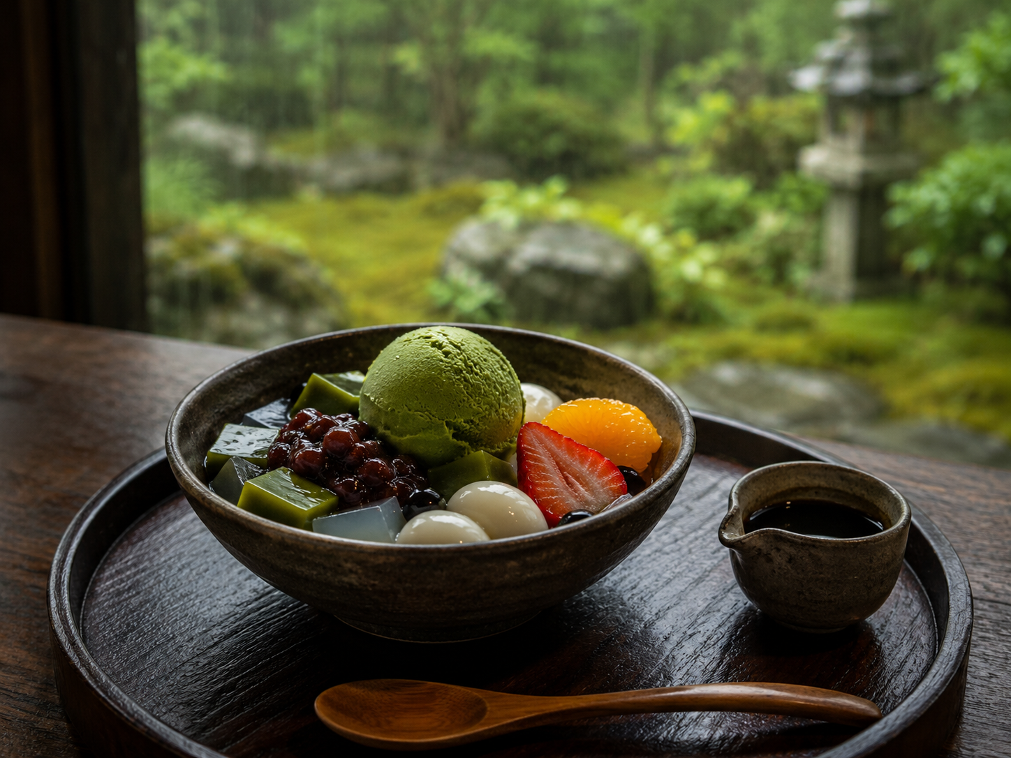 抹茶あんみつ